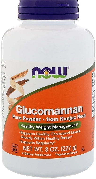 Glucomannan, pure powder - Now Foods Glucomannan from Konjac Root Pure Powder — photo N1