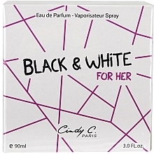 Fragrances, Perfumes, Cosmetics Cindy C. Black & White For Her - Eau de Parfum (tester with cap)