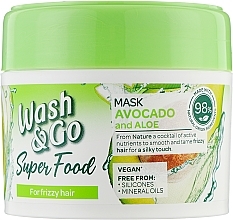 Unruly Hair Avocado & Aloe Vera Mask - Wash&Go Super Food Mask — photo N1