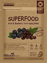 Fragrances, Perfumes, Cosmetics Acai Berry and Blueberry Rejuvenating Face Mask - MBeauty Cosmetics Superfood Acai & Blueberry Anti-Aging Mask