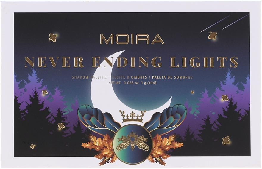 Eyeshadow Palette - Moira Never Ending Lights Shadow Palette — photo N2