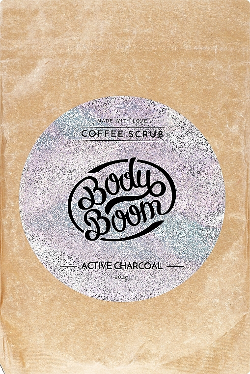 Charcoal Body Scrub - BodyBoom Active Charcoal Coffee Scrub — photo N1