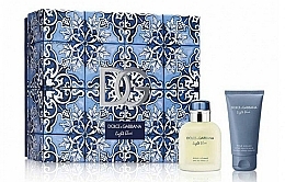 Fragrances, Perfumes, Cosmetics Dolce & Gabbana Light Blue Pour Homme - Set (edt/75ml + ash/balm/50ml)