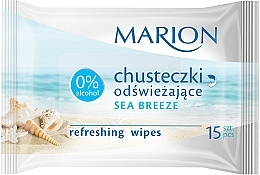 Fragrances, Perfumes, Cosmetics Refreshing Wipes 'Sea Breeze', 15 pcs - Marion