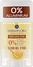 Fragrances, Perfumes, Cosmetics Argan Oil Gel Deodorant Stick - Dermaflora Clear Gel Stick Argan Oil