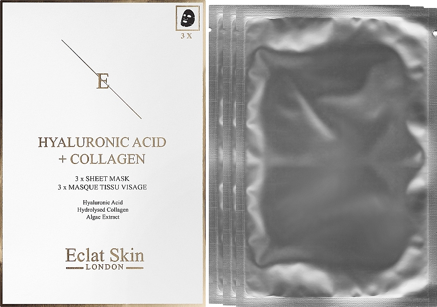 Set - Eclat Skin London Ultimate Day & Night Youth Regime with Sheet Mask Set (f/mask/1x3pc + f/cr/2x50ml) — photo N2