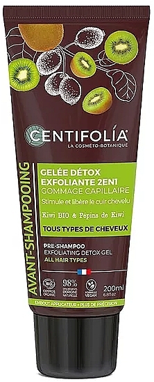 Pre-Shampoo Cleansing Gel Peeling 'Kiwi' - Centifolia Pre-Shampoo Exfoliating Detox Gel — photo N1