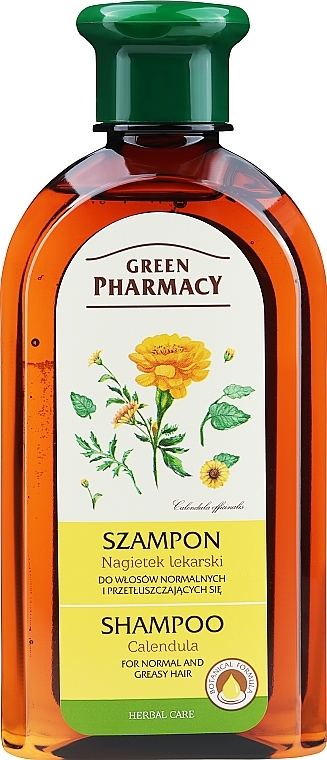 Shampoo "Calendula Officinalis" - Green Pharmacy — photo N1
