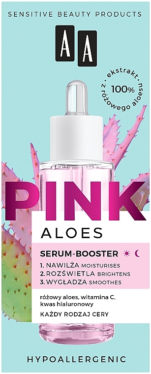 Booster Serum with Aloe Vera Extract - AA Aloes Pink Serum-Booster — photo N1