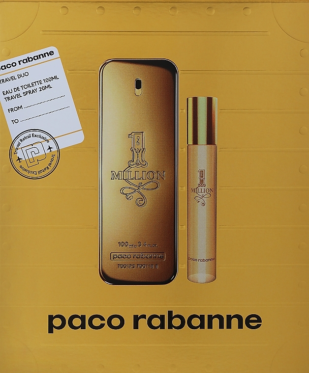 Paco Rabanne 1 Million - Set (edt/100 ml + edt/20 ml) — photo N1