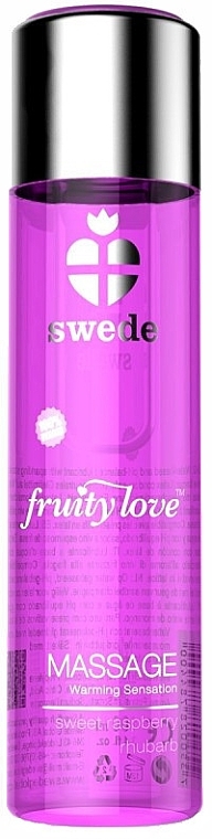 Sweet Raspberry Rhubarb Massage Gel - Swede Fruity Love Massage Warming Sensation Sweet Raspberry Rhubarb — photo N1
