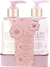 Set - Grace Cole The Luxury Bathing Creme Brulee, Orange Blossom & Vanilla Delightful Duo (h/wash/300ml + h/cr/300ml) — photo N1