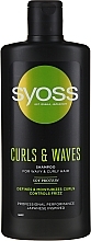 Shampoo for Wavy & Curly Hair - Syoss Curls & Waves Shampoo — photo N1