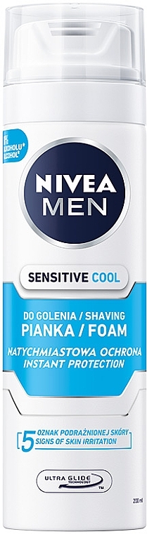 Shaving Foam for Sensitive Skin "Cooling" - NIVEA MEN Shaving Foam — photo N1