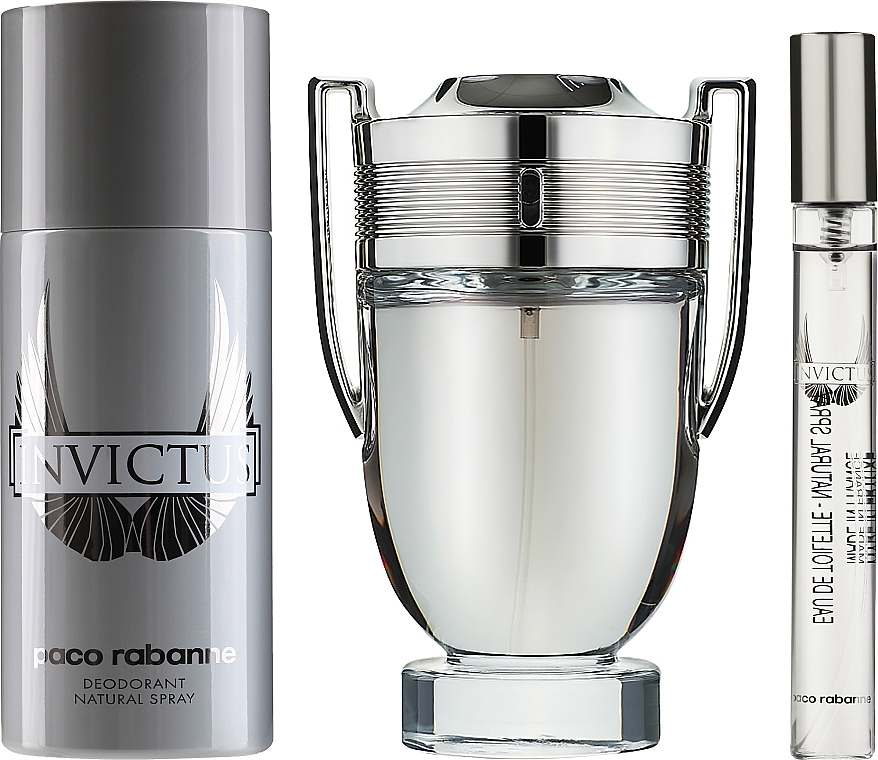 Paco Rabanne Invictus - Set (edt/100ml + deo/150ml + edt/10ml)  — photo N2