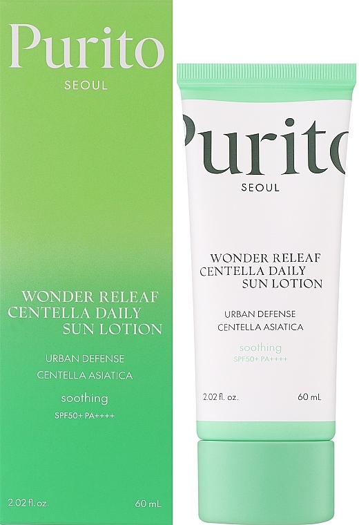 Sunscreen Face Lotion - Purito Seoul Wonder Releaf Centella Daily Sun Lotion SPF50+ PA++++ — photo N2