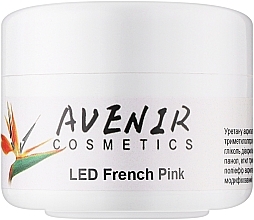 Fragrances, Perfumes, Cosmetics Single-Phase Nail Extension Gel - Avenir Cosmetics LED French Pink