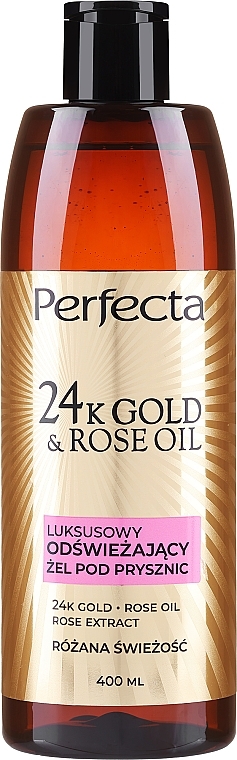 Refreshing Shower Gel - Perfecta 24k Gold & Rose Oil Luxury Shower Gel — photo N1