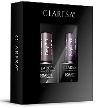 Fragrances, Perfumes, Cosmetics Gel Polish Set #22 - Claresa SoakOFF UV/LED Color Gray/Purple (gel/polish/2x5g)