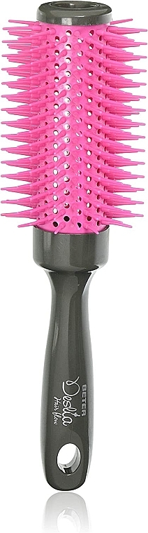 Round Blow Dry Brush, fuchsia - Beter Deslia Hair Flow — photo N1