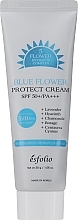 Fragrances, Perfumes, Cosmetics Sunscreen with Blue Herb Extracts - Esfolio Blue Flower Protect Cream SPF 50+/PA+++ 5 Flower Extracts Complex