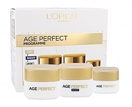 Fragrances, Perfumes, Cosmetics Set - L'Oreal Paris Age Perfect Programme (d/cr/50ml + n/cr/50ml + eye/cr/15ml)