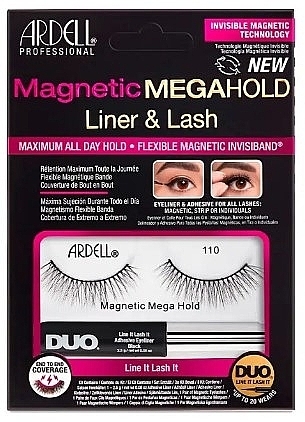 Ardell Magnetic Megahold Liner & Lash 110 (eye/liner/2.5g + lashes/2pc) - Set — photo N1