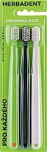 Soft Toothbrush, in ECO package, 3 pcs - Herbadent Toothbrush — photo N1