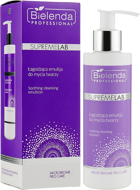 Soothing Cleansing Emulsion - Bielenda Professional SupremeLab Microbiome Pro Care Soothing Cleansing Emulsion — photo N2