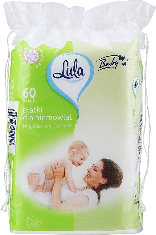Disposable Baby Wipes, 60 pcs - Lula Baby — photo N1