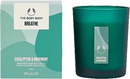 Scented Candle 'Breathe' - The Body Shop Breathe Eucalyptus & Rosemary Renewing Scented Candle — photo N1