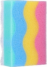 Square Shower Sponge "Rainbow 4" - Cari — photo N1
