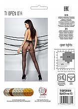 Erotic Tights with Cutout 'Tiopen' 014, 20 Den, black - Passion — photo N2
