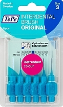 Interdental Brush Set 'Original', 0.6 mm, blue - TePe Interdental Brush Original Size 3 — photo N1