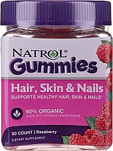 Fragrances, Perfumes, Cosmetics Hair, Skin & Nail Gummies "Raspberry" - Natrol Hair, Skin & Nail Gummies Raspberry