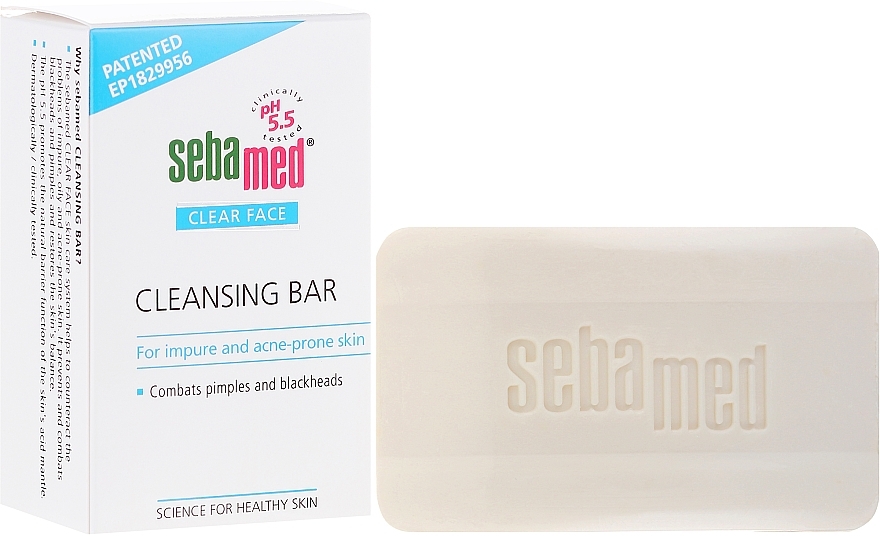 Cleansing Face Cream Bar - Sebamed Clear Face — photo N1
