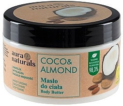 Fragrances, Perfumes, Cosmetics Coconut & Almond Body Butter - Aura Naturals Coco & Almond Body Butter