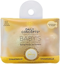 Fragrances, Perfumes, Cosmetics Baby Konjac Sponge 'Chamomile' - Daily Concepts The Daily Baby Konjac Sponge Chamomile