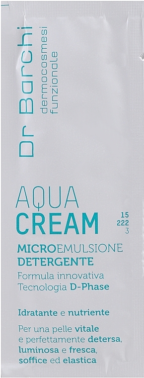 GIFT! Face, Neck & Decollete Microemulsion - Dr. Barchi Aqua Cream (sample) — photo N1