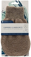 Linen SPA Mitt with Copper - Hydrea London Linen Exfoliating Mitt with Copper — photo N2