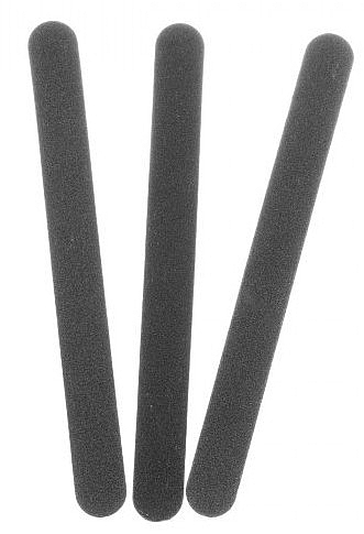 Wooden Nail File, 18 cm, black, 3 pieces - Disna — photo N1
