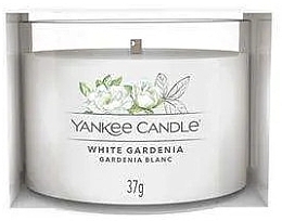 Scented Candle in Glass 'White Gardenia' - Yankee Candle White Gardenia (mini size) — photo N1