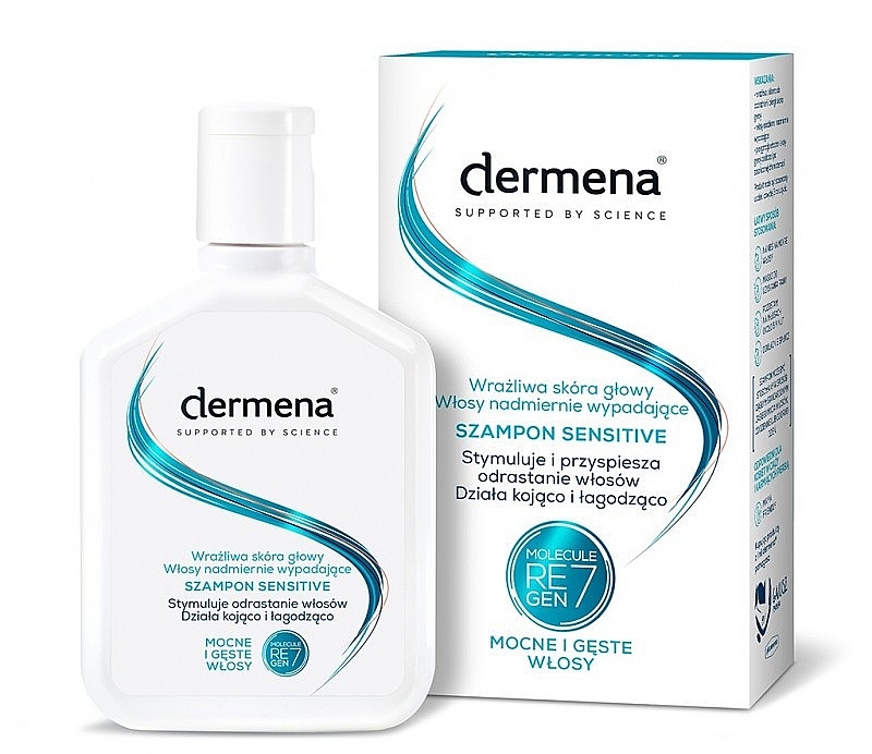 Shampoo for Sensitive Scalp - Dermena Hair Care Sensitive Shampoo — photo N5