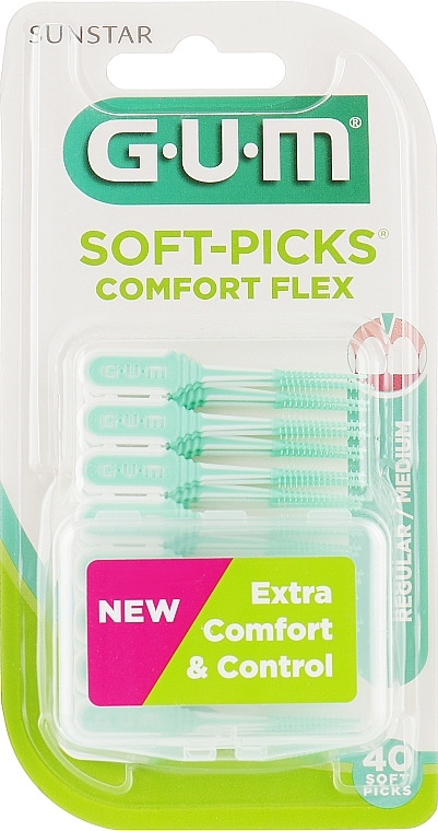 Interdental Brushes, medium - G.U.M Soft-Picks Comfort Flex — photo N1