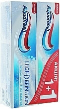 Fragrances, Perfumes, Cosmetics Set - Aquafresh Hiqh Definition White (t/paste/75ml + t/paste/75ml)