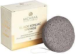 Fragrances, Perfumes, Cosmetics Charcoal Konjac Sponge - Micaraa Black Konjak Sponge