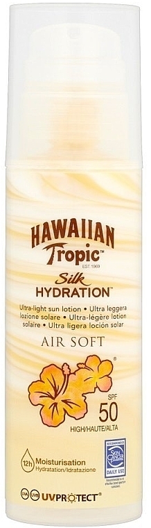 Sun Lotion for Body - Hawaiian Tropic Silk Hydration Air Soft Lotion SPF 50 — photo N1