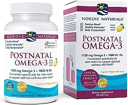 Fragrances, Perfumes, Cosmetics Dietary Supplement for Young Moms "Omega-3" - Nordic Naturals Postnatal Omega-3 Lemon Flavor