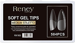 Fragrances, Perfumes, Cosmetics Nail Tips, acrylic, transparent, 504 pcs. - Reney Cosmetics RX-183
