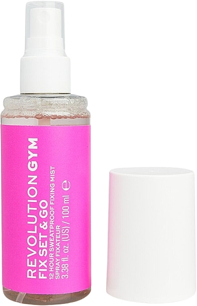 Makeup Setting Spray - Revolution Gym Fix Set & Go 12 hour Sweatproof Fixing Mist — photo N1